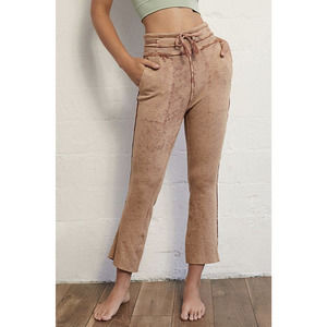 Free People Movement Solid Wild Side Flare Leg Sweatpants In Terracotta Large